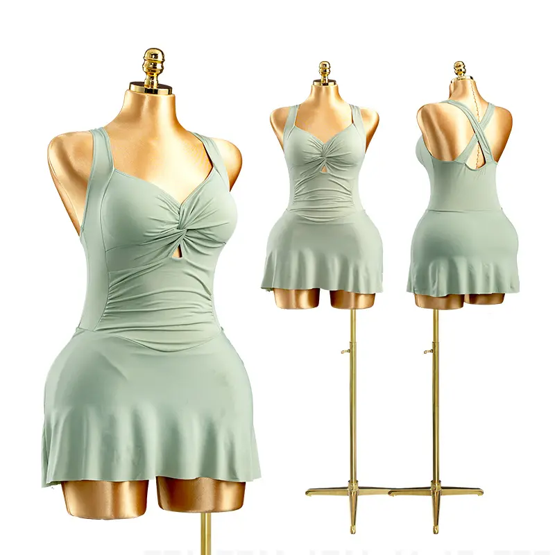 c-p01-gold Women's Half-Body Hard Foam Torso Mannequin - Dressmaker's Fitting Dummy with Big Hips, Full Bust for Window Decor, Sewing Craft Supplies