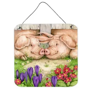 Carolines Treasures CDCO0350DS66 Pigs Nose to Nose by Debbie Cook Wall or Door Hanging Prints