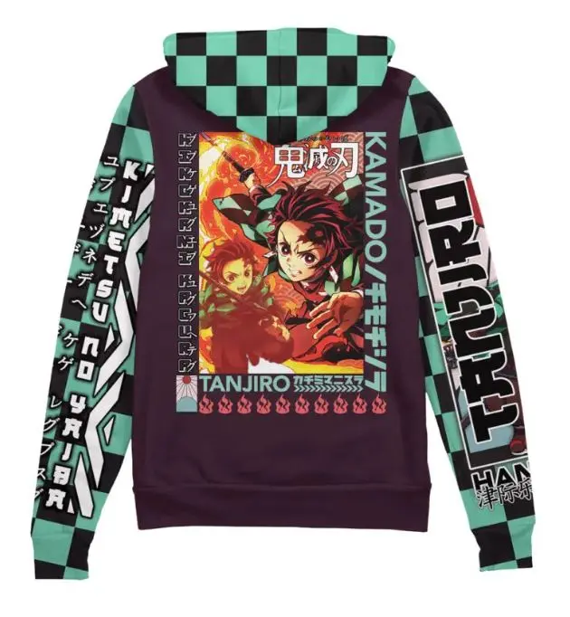 [FREESHIP] Trending 2026 Kamado Tanjiro Demon Slayer Streetwear Zip Hoodie Jacket, Anime fan zip up hoodie, Perfect for Fall & Winter with Fitted Design, Soft Comfortable Sweatshirt #anime  #hoodie #menwear #Sweatshirt