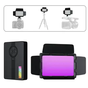 RGB LED Fill Light – Dimmable 2700K–6500K Video Light for Streaming, TikTok, Zoom & Online Meetings