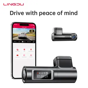 LINGDU D500 Dash Cam Front, 4K Front Dash Cam for Car, WiFi Dashcam with Night Vision, 0.96" LCD Display Car Camera, GPS, Parking Mode, Loop Recording car driving recorder