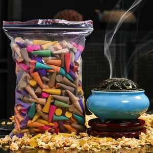 Incense Cones, 60pcs/set Colorful Incense Cones, Home Fragrance for Yoga, Meditation, Sleep Aid, Home Care Supplies, Scented