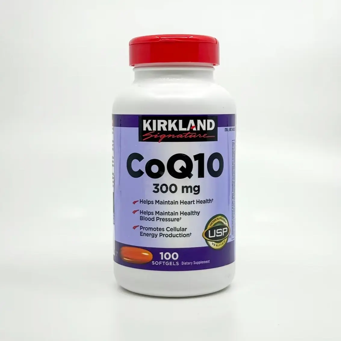 Kirkland Signature CoQ10 300mg 100 Softgel Capsules Healthcare Muscle Vitamin