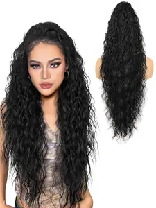 Ponytail Extension Claw Ponytail Long Wavy Ponytail Extension 30 Inch Curly Clip Ponytail In Hair Extensions for Women Fluffy Natural Looking Synthetic Hairpiece for Daily Use Easy to Go