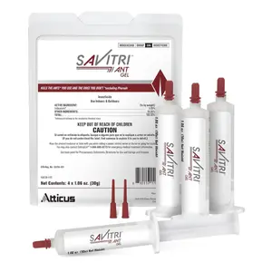 Atticus Savitri Ant Gel Bait (4 x 30 Grams) - Indoor and Outdoor Use - Indoxacarb Ant Killer Cleaner