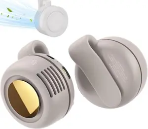 Portable Silent Bladeless Mini Fan, Portable Mini Clip On Fan for Shirt & Waist, Adjustable 3 Speeds Rechargeable Hands-Free, for Outdoor & Travel & Office, Travel Accessories - Ideal Gift
