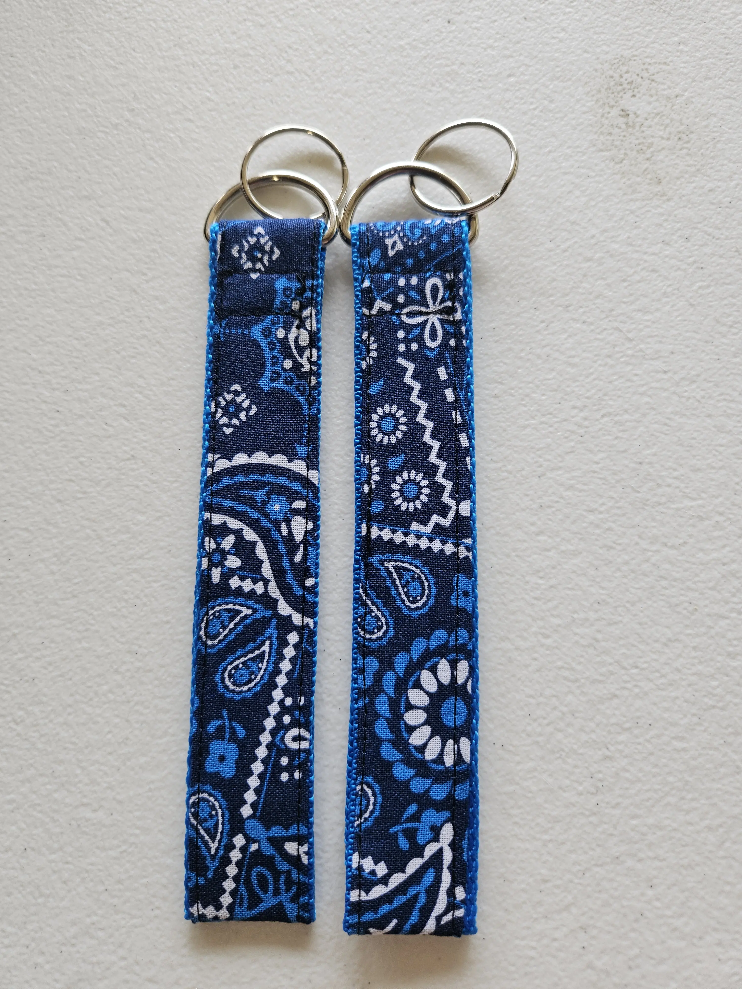 Handmade Paisley Fabric Key Fob Wristlet | Wrist Keychain | Key Ring Holder | Cotton Wrist Strap | Cute Keychain | Gift for Her