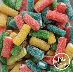 Halal Fizzy Rainbow Licorice Pencils Snack Candy