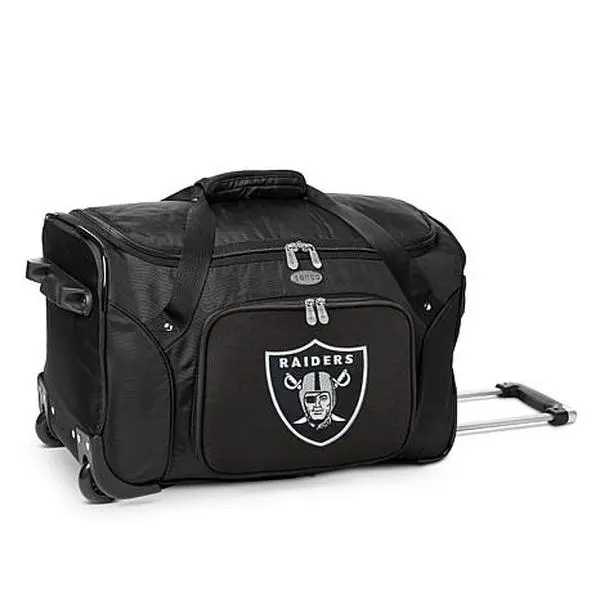 Football Fan Shop Officially Licensed NFL Las Vegas Raiders 22" Wheeled Duffel Bag Football Fan Shop Officially Licensed NFL Las Vegas Raiders 22" Wheeled Duffel Bag