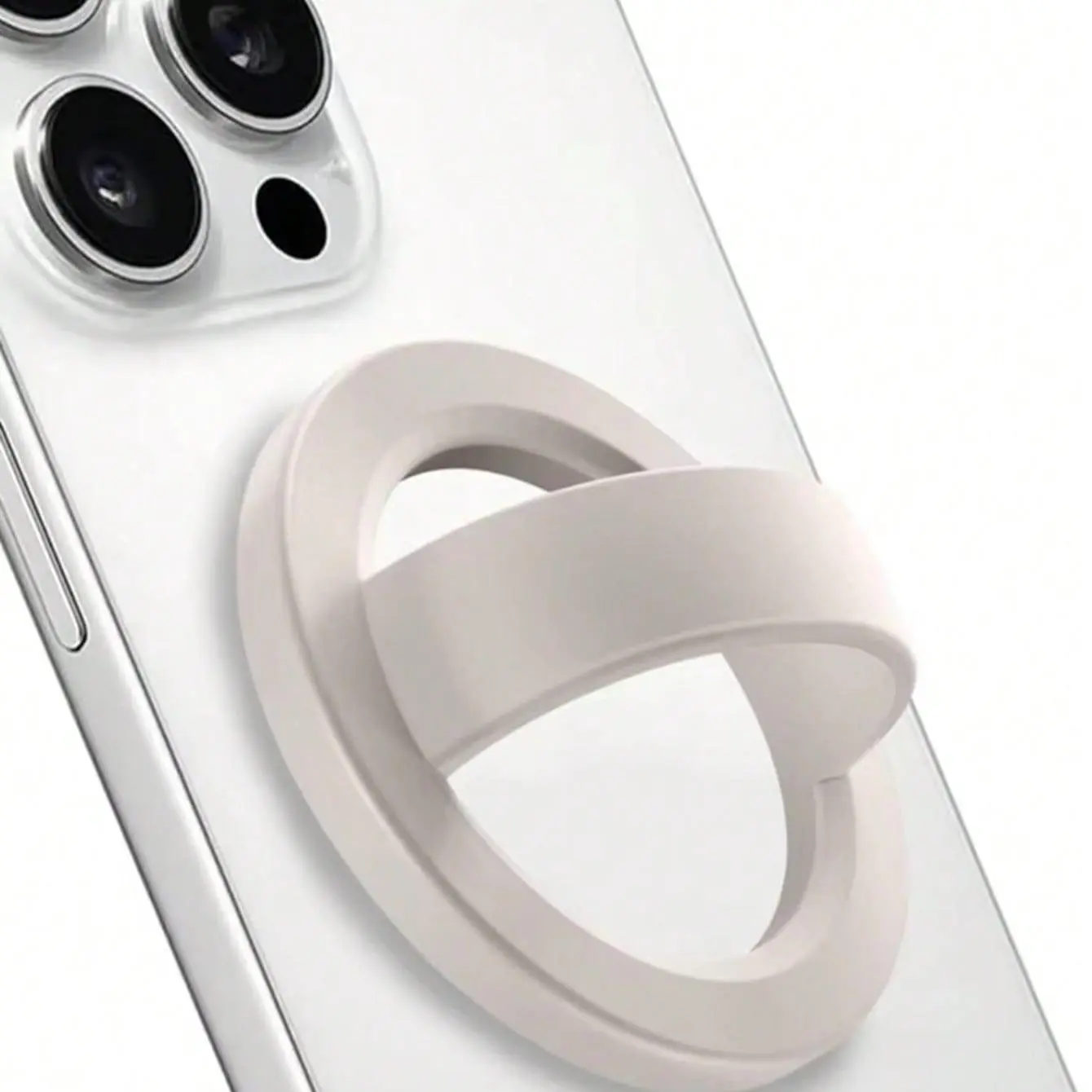 Magnetic Silicone Ring Grip Phone Holder, Loop Grip Phone Holder, Magnetic Phone Loop, for Magsafe Phone Grip, Compatible with Magsafe for iPhone 17/16/15/14/13/12 Series, Cell Phone Stand, Mount, Smartphone Accessories