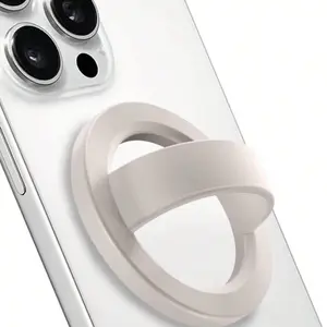 Magnetic Silicone Ring Grip Phone Holder, Loop Grip Phone Holder, Magnetic Phone Loop, for Magsafe Phone Grip, Compatible with Magsafe for iPhone 17/16/15/14/13/12 Series, Cell Phone Stand, Mount, Smartphone Accessories