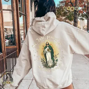 Vintage St Judas Tadeo Catholic Hoodie: All Saints Day Sweatshirt Religious Christmas Gifts - Unisex Devotional Wear