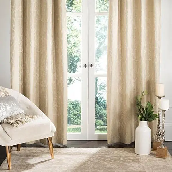 Safavieh Veria Window Panel - Beige - 52" x 84" Safavieh Veria Window Panel - Beige - 52" x 84"