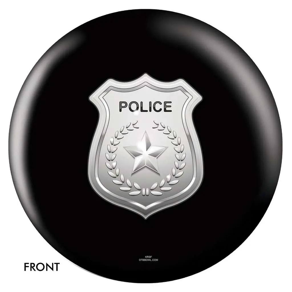 Unisex Limited Edition Recreational Polyester Police Department Shield Bowling Ball, Multi-Size Option