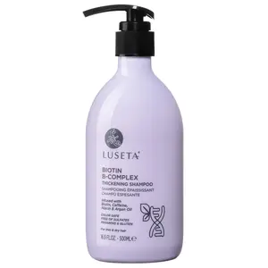 Luseta Biotin B-Complex Thickening Shampoo for Hair Growth and Strengthener - Hair Treatment for Thinning Hair With Biotin Caffein and Argan Oil for Men & Women - All Hair Types 16.9oz
