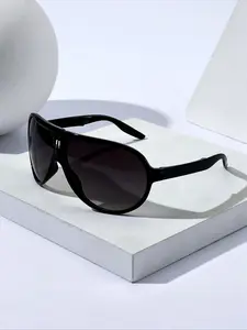 1pcs men's retro aviator foldable novel men's classic toad sunglasses plastic fashion glasses suitable for daily or travel vacation polycarbonate explosion-proof lenses are suitable for all seasons