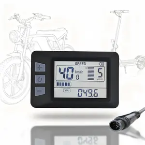 P3H LCD Display – 6Pin Waterproof Wired Screen, For UART 2 Protocol, Suitable for E-Bikes & Electric Scooters, Bike Computer