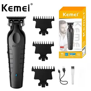 KEMEI KM-2299 Cordless Professional Hair Clipper with Precision Blade, 1200mAh Electric Hair Trimmer, USB Charge Cordless Rechargeable Clippers for Men with Precise Cut