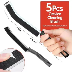 5Pcs Crevice Cleaning Brush Tool,  Home Essentials, Bathroom Cleaning Brush Multifunctional Gap Scrub Hard Bristle Crevice Cleaning Brushes for Household Use，Small Cleaning Brush for Kitchen,Bathroom,Household,Windows Groove,Faucet,Sinks