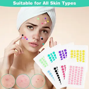 Hydrocolloid Pimple Patches for Face, Star Shaped Acne Cover Patches, Cute Zit & Blemish Spot Stickers, Absorbing Oil & Fluid, Invisib Acne Treatments le Day & Overnight Skin Care Acne Management Acne Solutions