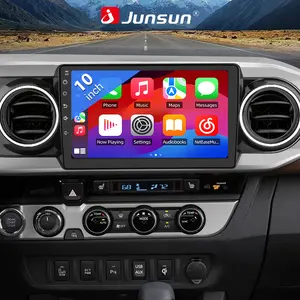 Junsun Car Radio Stereo for Toyota Tacoma 2016 2017 2018 2019 2020 2021 Android 13 10 inch HD touchscreen multimedia video player DSP Wireless Carplay Auto GPS navigation Dashboard Interior