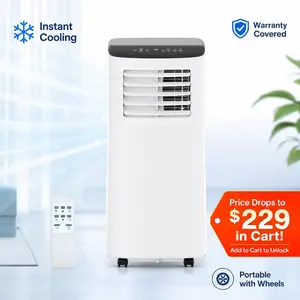 Ice-Cold 8000 BTU Portable Air Conditioner - 5-Min Tool-Free Setup, Ultra Quiet 3-in-1 AC Unit with Remote, Best Electric Bill Saver for Bedroom & Office