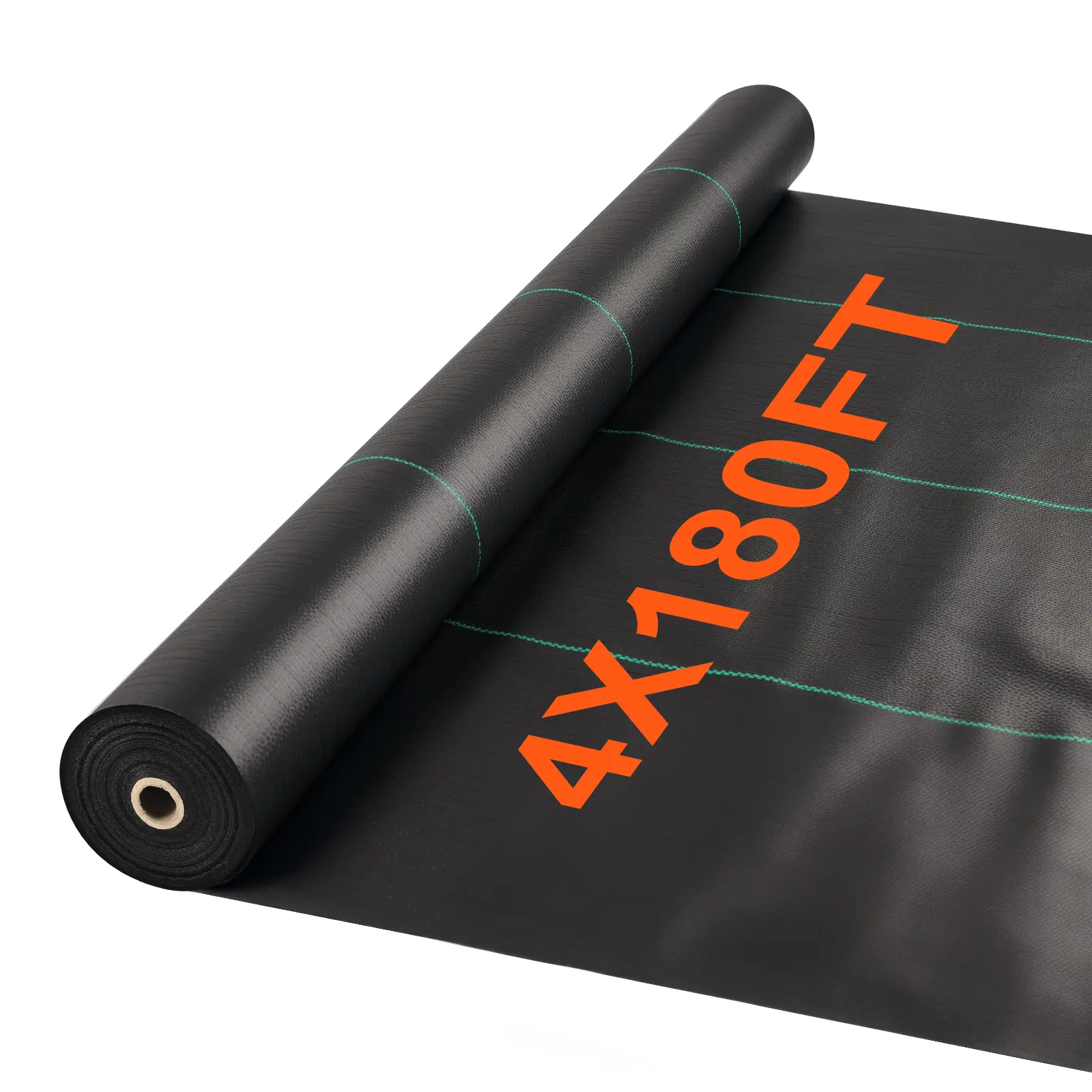 Landscape Fabric 4ft x180ft Weed Barrier Fabric Heavy Duty, Garden Fabric Weed Barrier Tarp to Prevent Weeds, Black Mulch for Landscaping Fabric