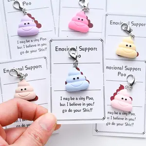 3PCS Cute Cartoon Poop Keychain Set - Cute Cartoon Poo Charms for Keys, Bags & Backpacks, Hilarious Gift for Women & Girls