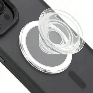 Magnetic Phone Stand, Foldable Compatible with Smartphones & Tablets, Transparent Design for iPhone & Android, Perfect Birthday Gift, Magnetic Phone Holder, Portable Phone Holder