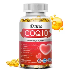 Daitea Coenzyme Q10 health supplement, supports heart health and energy levels. 120 Capsules
