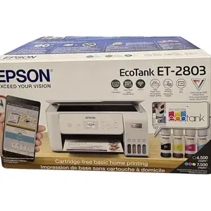 Epson EcoTank ET-2803 Wireless All-in-One Cartridge-Free Printer