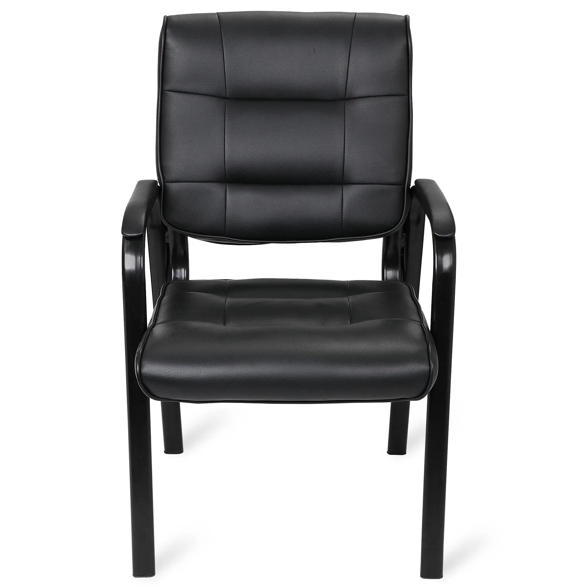 Segawe Adjustable Ergonomic Executive Desk Chair - Soft Padded Seats, Padded Armrests, Leather Cushion, Durable Metal Frame, Modern Swivel Commercial Office Furniture for Home, Reception Guest Use, Adjustable Ergonomic Chair