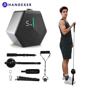 Fitness Pump, Adjustable Exercise Machine, 30kg Pro Resistance, Full-Body workout at Home Core Workout Equipment, Pocket Gym Kit, Extendable Handles, Auto-Lock System, Hive Gym