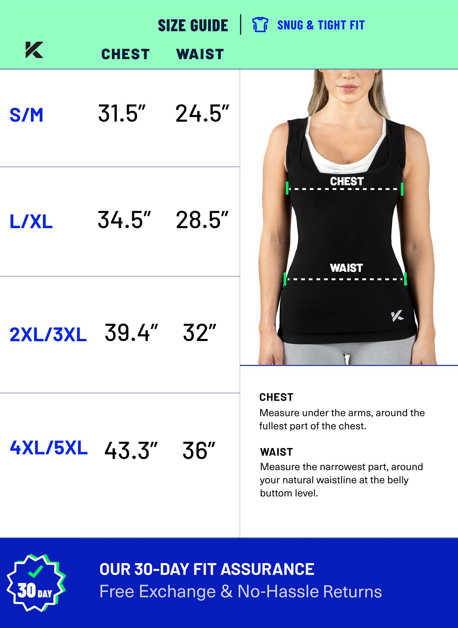 Kewlioo Women's Heat Trapping Sauna Sweat Vest for Gym, Fitness, Exercise