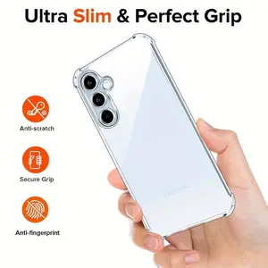 Phone Case, Shockproof Transparent Phone Protective Cover, Phone Accessory Compatible with Samsung Galaxy A16 A15 A14 A13 A34 A35 A36 A53 A54 A55 A56 4G/5G, Casing, Durable Case, Cellphone Protector