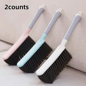 Long Handle Cleaning Broom, 2 Counts Multifunctional Cleaning Brush, Household Cleaning Tool for Home Kitchen Living Room Office Car