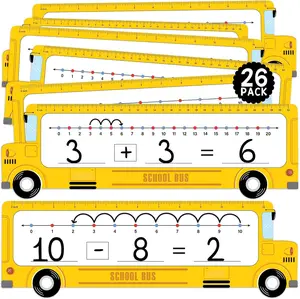 26 Pack Number Line Dry Erase Boards, Double-Sided 0-10 & 0-20, Math Manipulatives For Classroom & Home Use, Educational Tools For Students