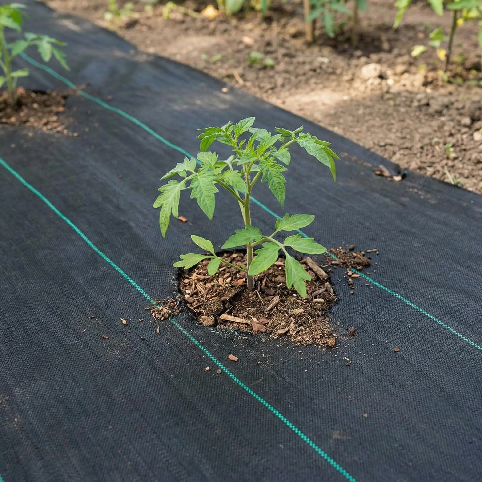 Gaomon Heavy-Duty PP Fabric Weed Barrier, 6x300 FT Outdoor Tear-Proof Landscape Ground Cover, 3.2 Oz Gardening Solution for Path Soil Protection, Moisture Retention & Nutrient Delivery