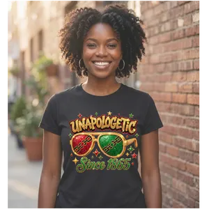 Juneteenth-Inspired Direct-to-Film Heat Transfer (10in) - Easy-to-Apply, Medium-to-Firm Ready-to-Press Embossing Graphic, Hot or Cold Peel DIY Supply for T-Shirts, Tote Bags (Specialty Printmaking Supply)
