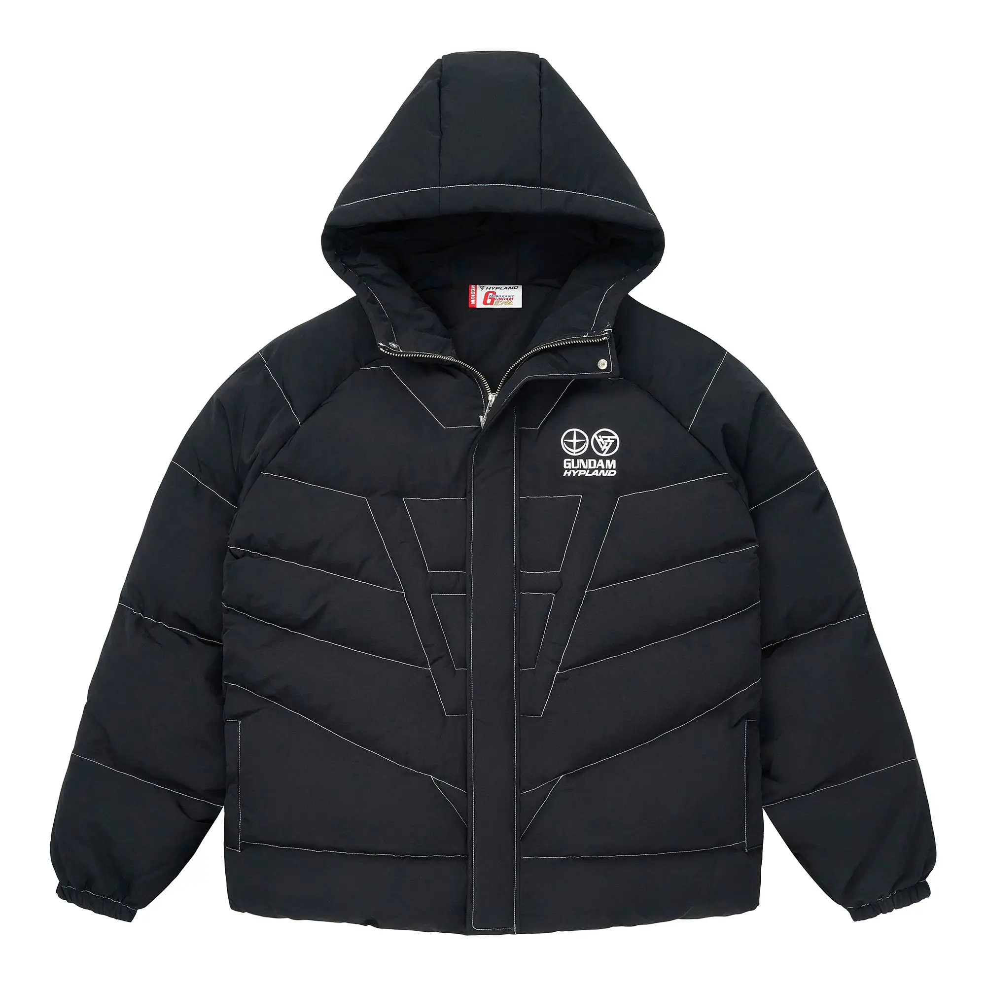 Men's Solid Black Reversible Puffer Coat - Warm Menswear Jacket with a Ripstop Nylon Shell and Cotton Filling, Coats, Reversible Design, Puffer Jacket, Reversible Coat