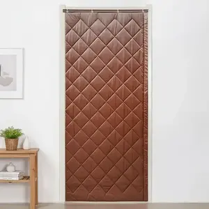 Winter Pu Door Curtains Are Thickened Cold Resistant Windproof, Warm Partition Curtains Easy To Install Keep Warm Thermal Insulated Curtain