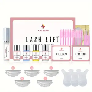 Eyebrow Perming & Eyelash Lifting Kit, Multi-functional Eyelash Curling, 1 Set DIY Eyelash Perm Kit, Long-lasting Eyelash Lift and Perm Kit, Eyelash Fixer