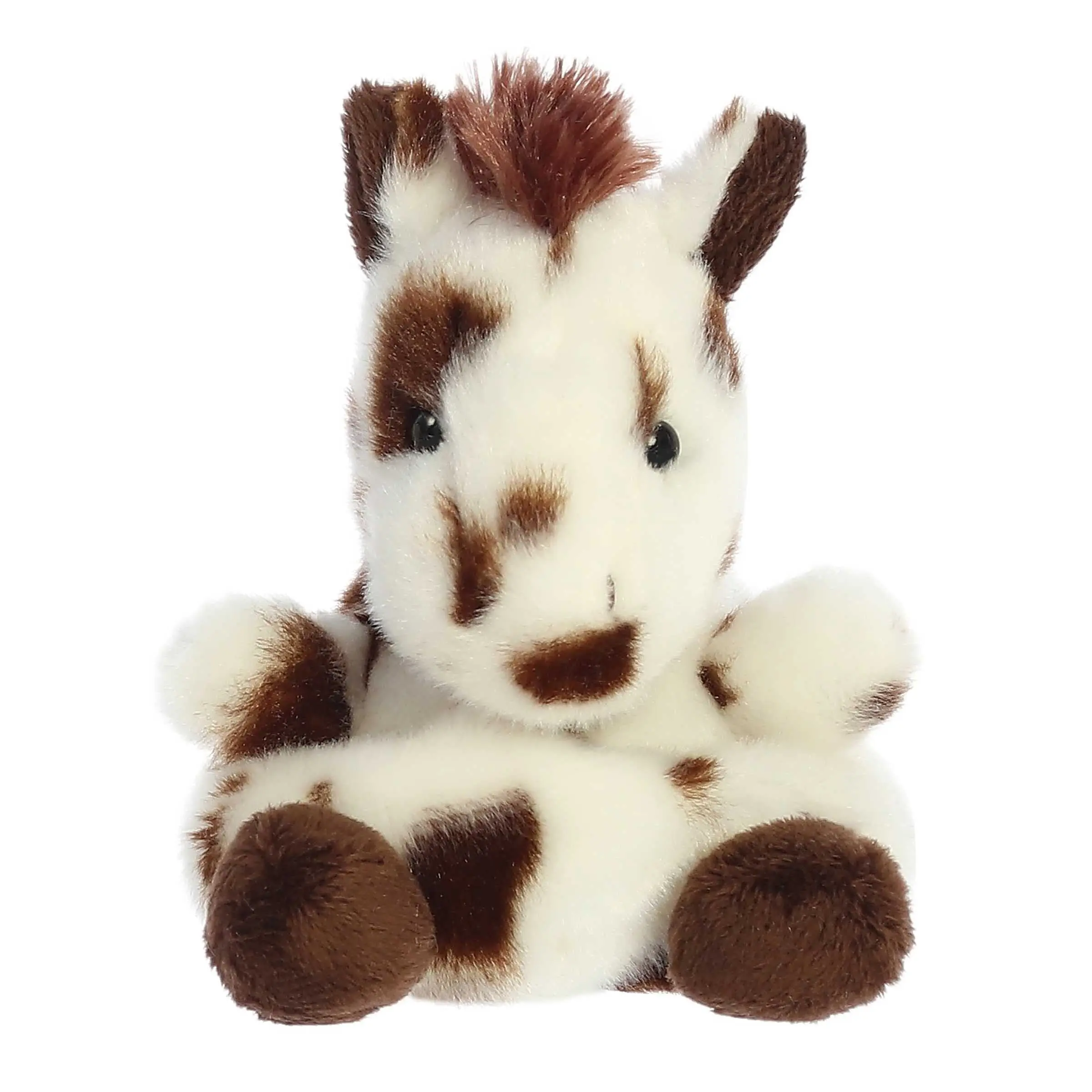 Aurora Adorable Palm Pals Haymitch Painted Horse Stuffed Animal - Fun Collectible Plush for Kids and Adult Collectors - Perfect for Decorating Rooms and Birthday Gifts - White 6.5 Inches