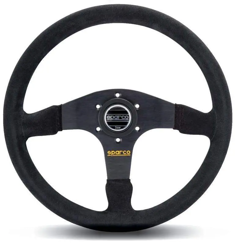 Sparco Steering Wheel 375 Suede Black - (MPN # 015R375PSN)