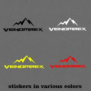 1PC  Venomrex Mountain Logo Car Outdoor Trendy Sticker Off-Road Style Decor Decal For Car Body, Window, Luggage Exterior Cross-border Hot Outdoor Trendy Goodie Adds Wild Outdoor Texture Fits Car Decor Top For Car Outdoor Trendy Style Fans