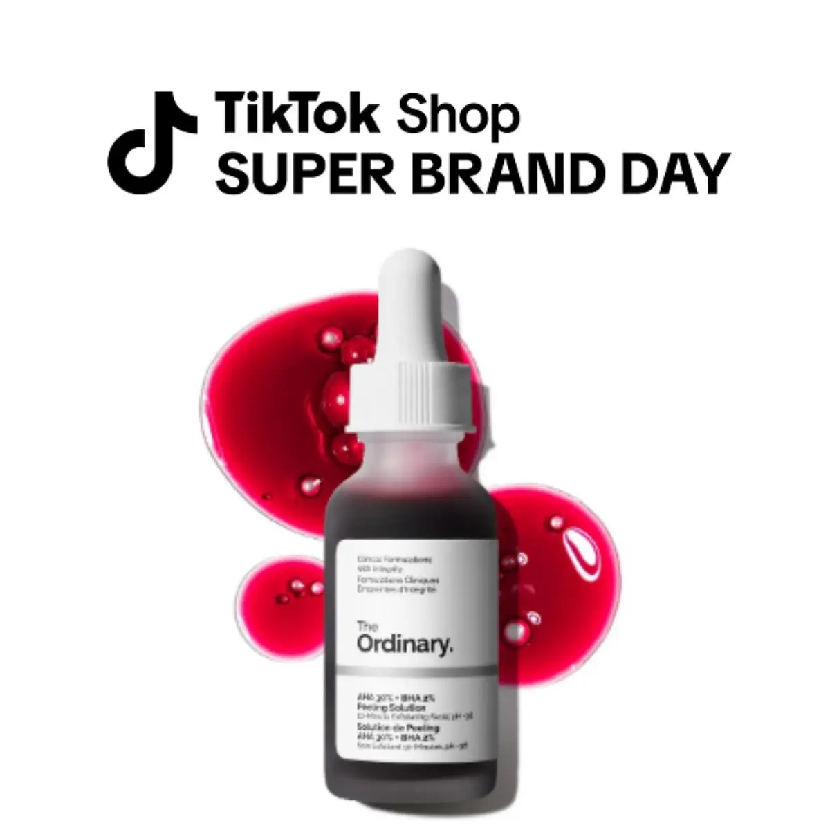 The Ordinary AHA 30% + BHA 2% Peeling Solution, Advanced Exfoliating Peel for Brighter Skin