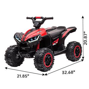 GARVEE 12V Electric Ride-On Tractor with Remote Control, 35W Dual Motors, Bluetooth Music/USB, Safety Belt, 3-Gear Shift, 7 LED Lights, Powered by Battery, Green