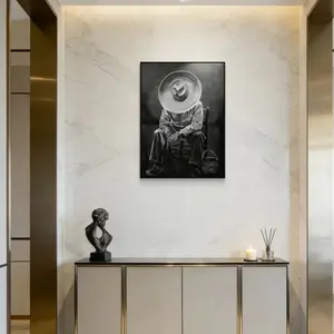  Vintage Sombrero Farmer Canvas Wall Art Decor Mexican Cultural Print Home Office Bedroom Decor