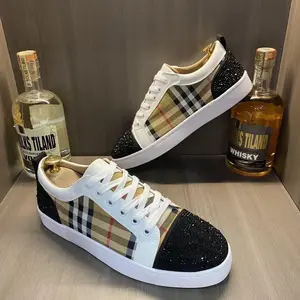 2026 new classic red sole hot stamping multifunctional couple shoes fashionable lace up fashionable low top board shoes comfortable, breathable, casual runningLKRO
