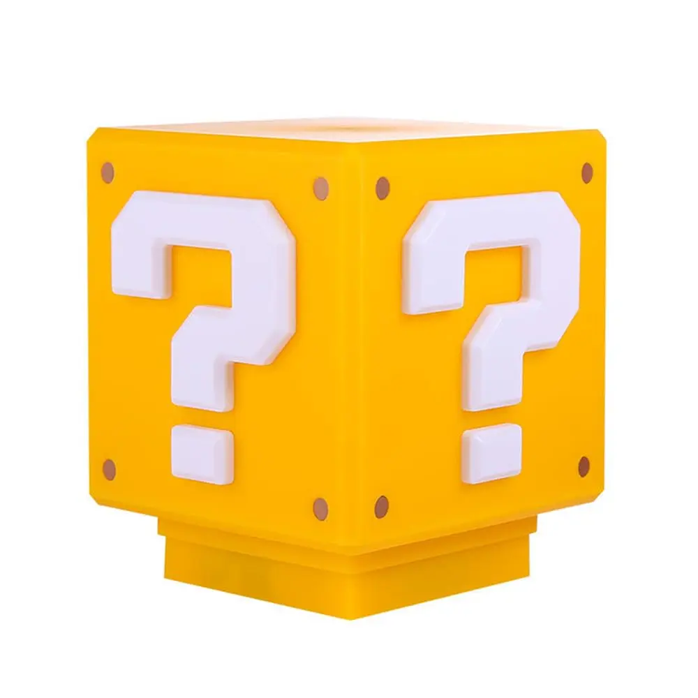 Question Night Light, USB Rechargeble LED Light For Bedroom Desktop, Game Over Sound Effects, Retro Game Light, Classic Building Blo